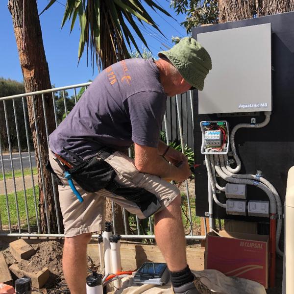 Clements Electrics electrician installing electrics for pool pump in Mount Martha