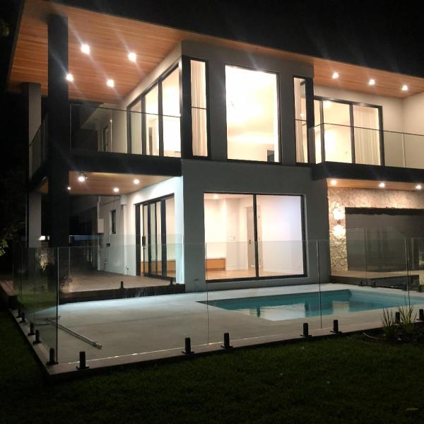 Outside lighting on Mount Martha home