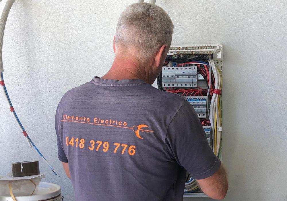 Clements Electrics electrician installing switchboard in Mount Martha